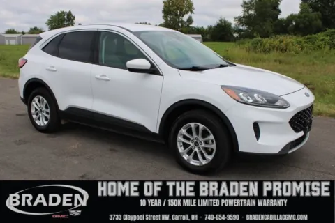White 2021 Ford Escape Hybrid SE for sale in Carroll, OH