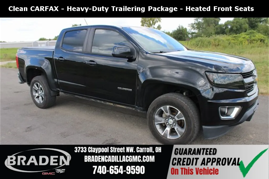 Used 2017 Chevrolet Colorado Z71 with VIN 1GCGTDEN3H1311980 for sale in Carroll, OH