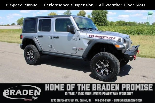 Silver 2018 Jeep Wrangler Unlimited Rubicon for sale in Carroll, OH