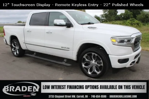 White 2019 Ram 1500 Limited for sale in Carroll, OH