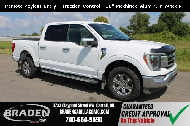 White 2022 Ford F-150 Lariat for sale in Carroll, OH