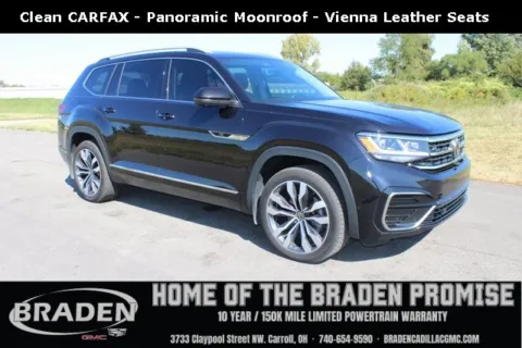 Black 2022 Volkswagen Atlas 3.6L V6 SEL Premium R-Line for sale in Carroll, OH