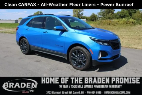 Blue 2024 Chevrolet Equinox RS for sale in Carroll, OH