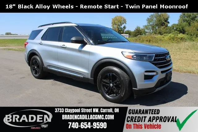 Silver 2020 Ford Explorer XLT for sale in Carroll, OH
