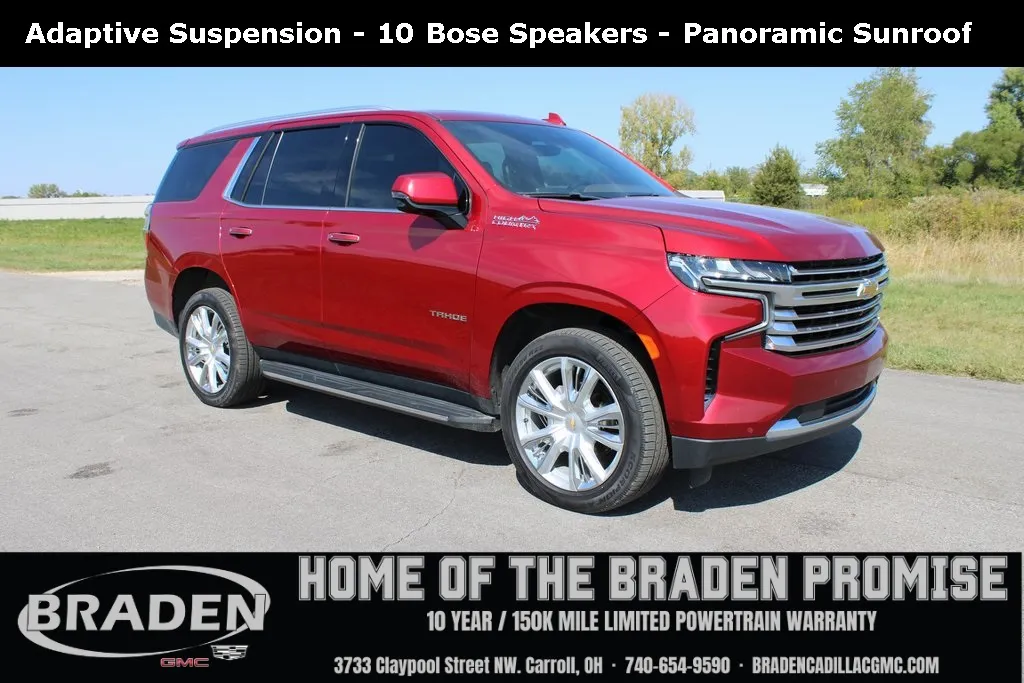 Red 2023 Chevrolet Tahoe High Country for sale in Carroll, OH