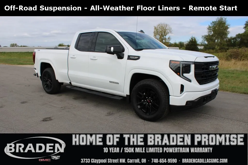 White 2025 GMC Sierra 1500 Elevation for sale in Carroll, OH