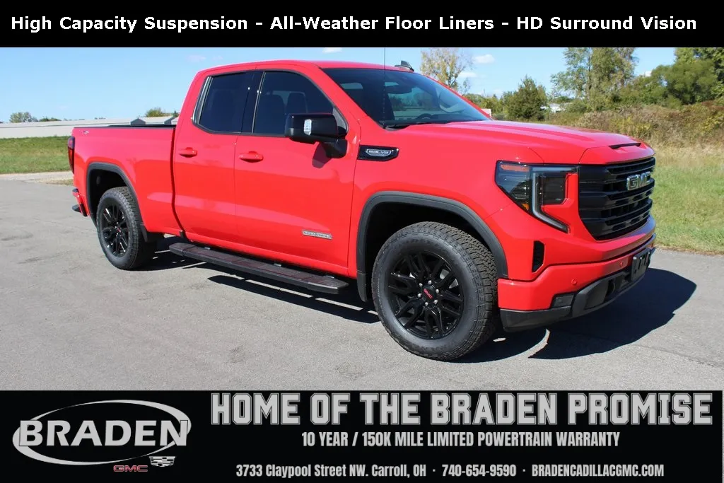 Red 2025 GMC Sierra 1500 Elevation for sale in Carroll, OH