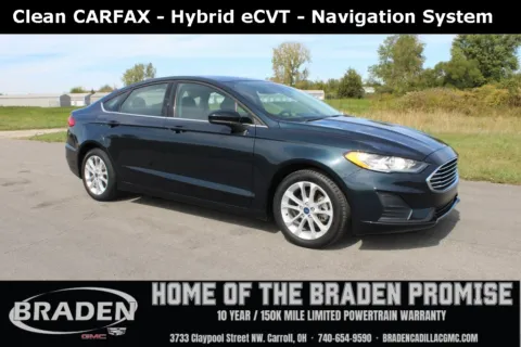 Blue 2020 Ford Fusion Hybrid SE for sale in Carroll, OH