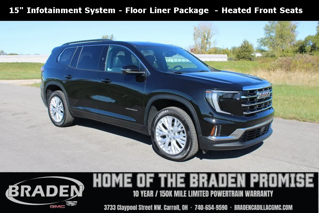 Black 2024 GMC Acadia Elevation for sale in Carroll, OH