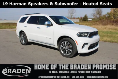 White 2022 Dodge Durango Citadel for sale in Carroll, OH