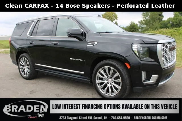 Black 2021 GMC Yukon Denali for sale in Carroll, OH