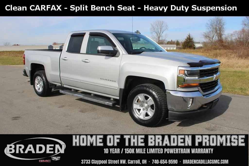 Silver 2018 Chevrolet Silverado 1500 LT for sale in Carroll, OH