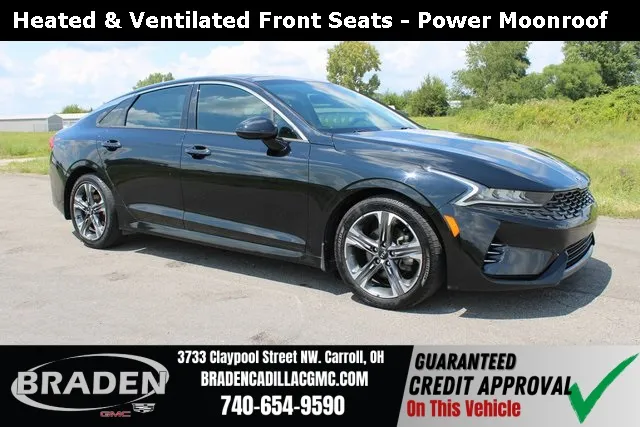 Used 2021 Kia K5 EX with VIN 5XXG34J26MG012199 for sale in Carroll, OH