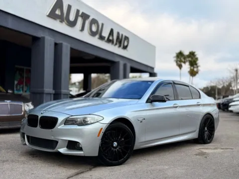 Silver 2013 BMW 5 Series 550i xDrive for sale in Jacksonville, FL