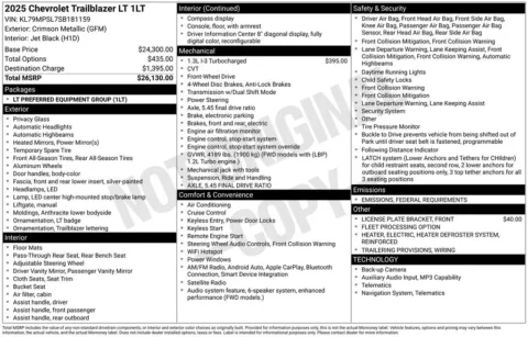 More photos of 2025 Chevrolet TrailBlazer LT at AUTOLAND, FL