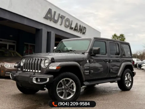 Gray 2018 Jeep Wrangler Unlimited Sahara for sale in Jacksonville, FL