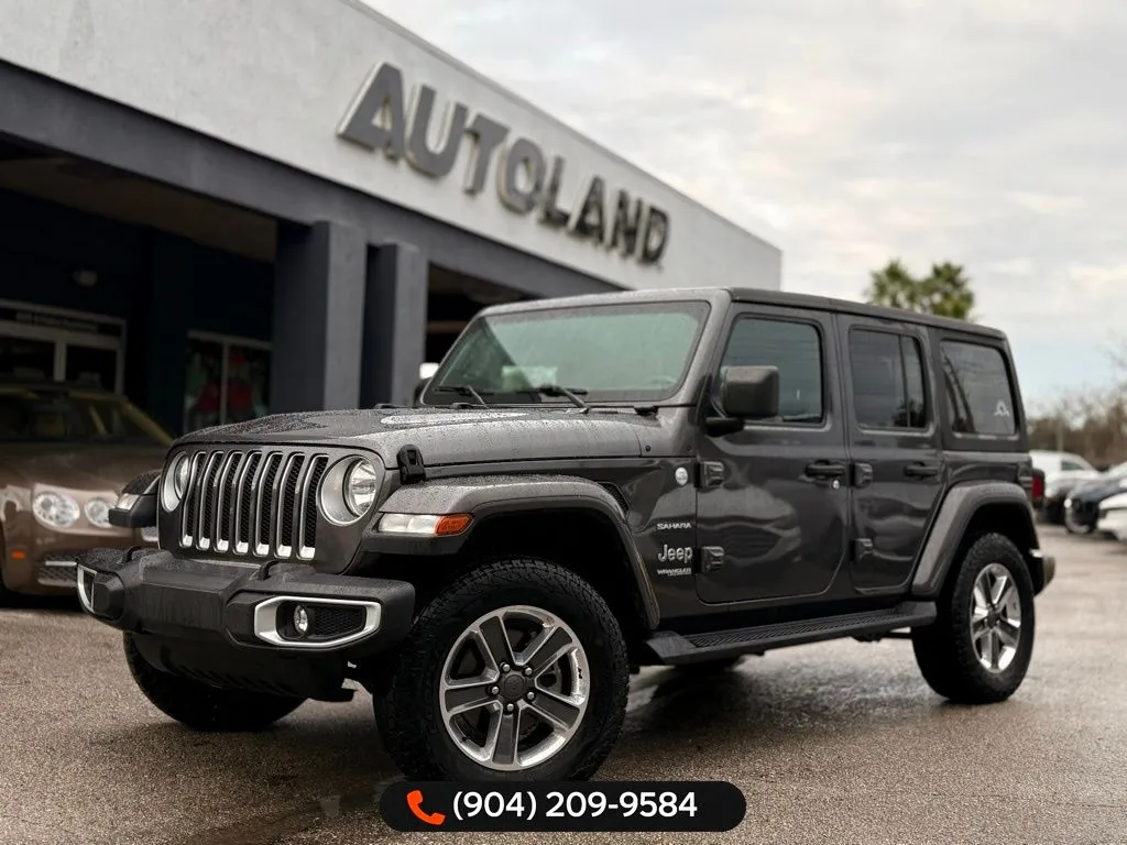 Gray 2018 Jeep Wrangler Unlimited Sahara for sale in Jacksonville, FL