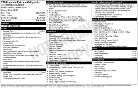 Photos of 2024 Hyundai Palisade Calligraphy for sale in Jacksonville, FL at AUTOLAND