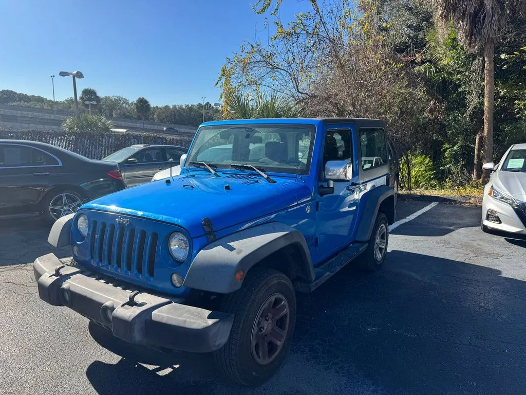 Blue 2015 Jeep Wrangler Sport for sale in Jacksonville, FL