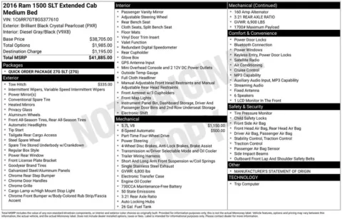Another view of 2016 Ram 1500 SLT for sale in Jacksonville, FL at AUTOLAND