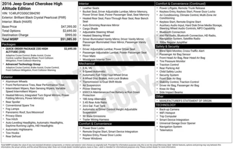 More photos of 2016 Jeep Grand Cherokee High Altitude at AUTOLAND, FL