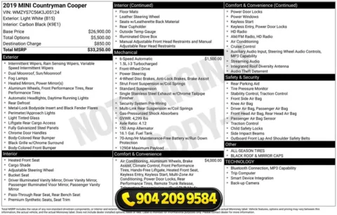 Another view of 2019 MINI Cooper Countryman Classic for sale in Jacksonville, FL at AUTOLAND