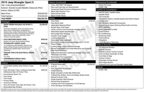 Photos of 2018 Jeep Wrangler JK Sport for sale in Jacksonville, FL at AUTOLAND