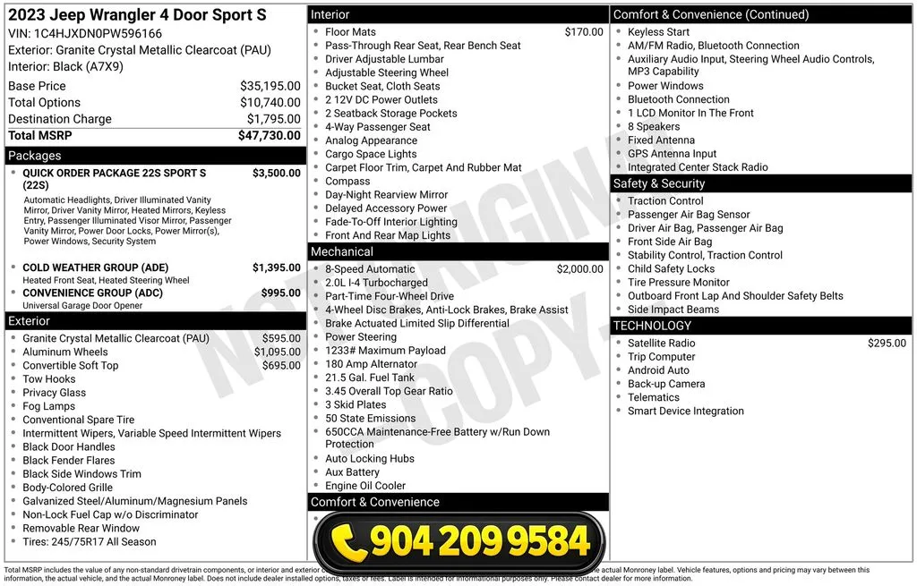2023 Jeep Wrangler 4-Door Sport S - Photo 40