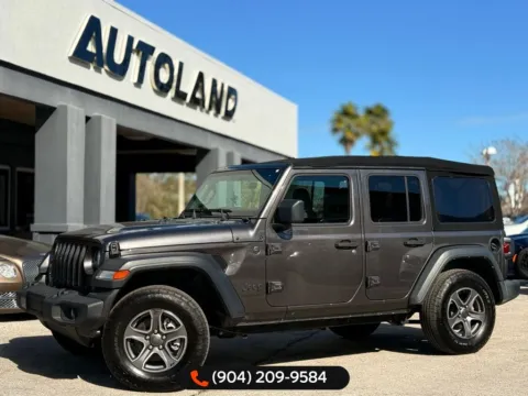 Gray 2023 Jeep Wrangler Sport S for sale in Jacksonville, FL