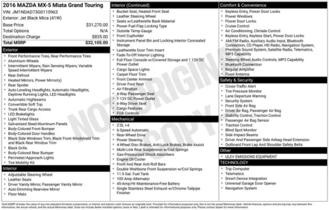 More photos of 2016 Mazda Miata Grand Touring at AUTOLAND, FL