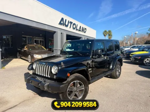 Black 2017 Jeep Wrangler Unlimited Sahara for sale in Jacksonville, FL