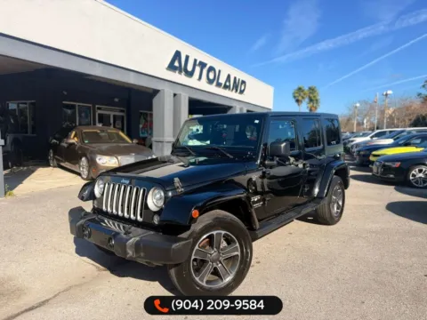 Black 2017 Jeep Wrangler Unlimited Sahara for sale in Jacksonville, FL