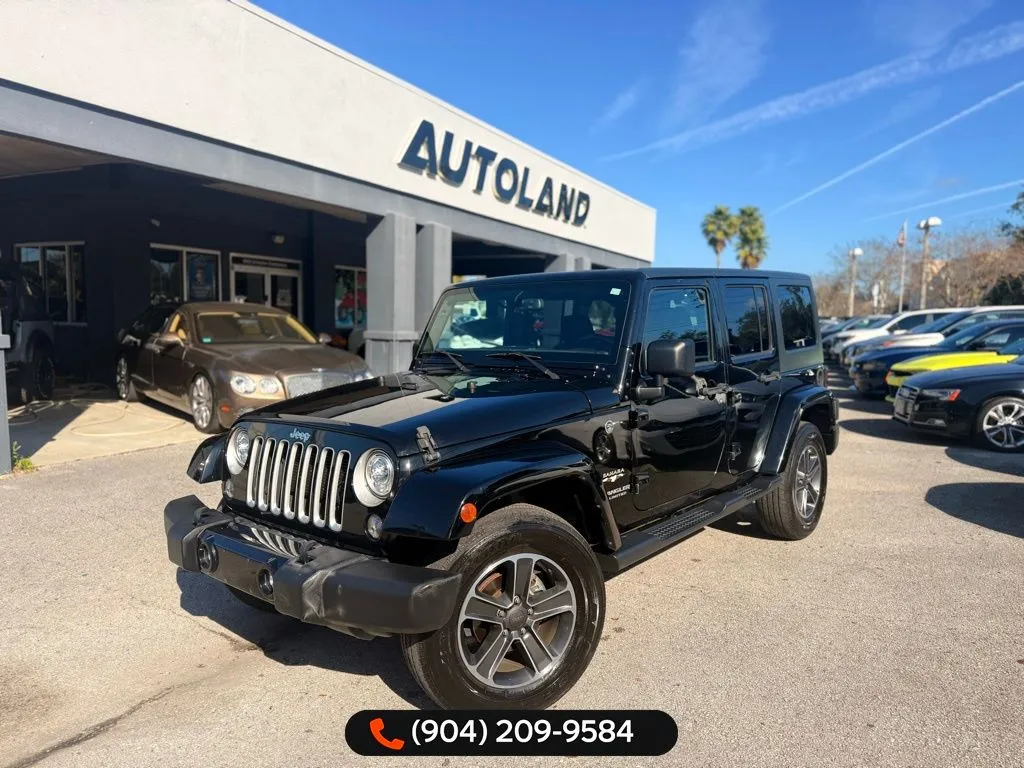 Black 2017 Jeep Wrangler Unlimited Sahara for sale in Jacksonville, FL