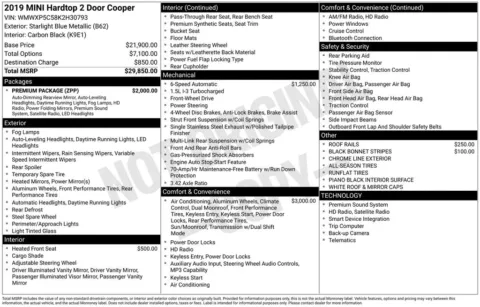 Another view of 2019 MINI Cooper Classic for sale in Jacksonville, FL at AUTOLAND