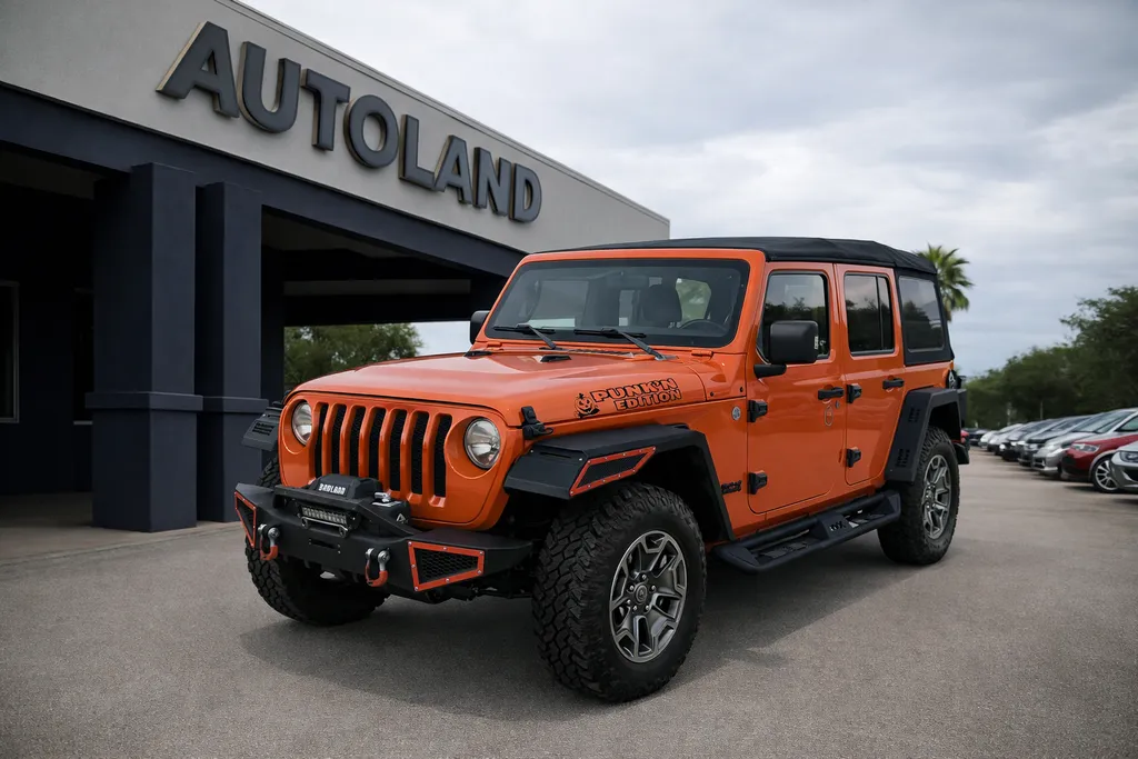 Orange 2019 Jeep Wrangler Unlimited Sport S for sale in Jacksonville, FL