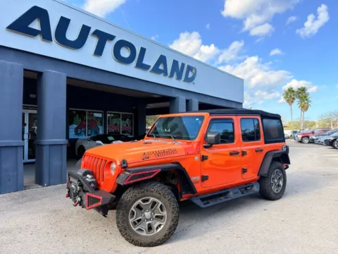 Orange 2019 Jeep Wrangler Unlimited Sport S for sale in Jacksonville, FL