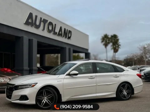 White 2022 Honda Accord Hybrid Touring for sale in Jacksonville, FL