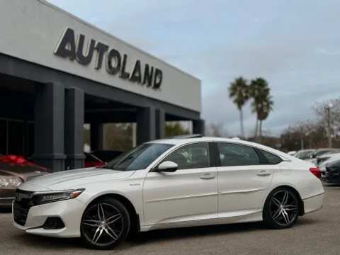 White 2022 Honda Accord Hybrid Touring for sale in Jacksonville, FL