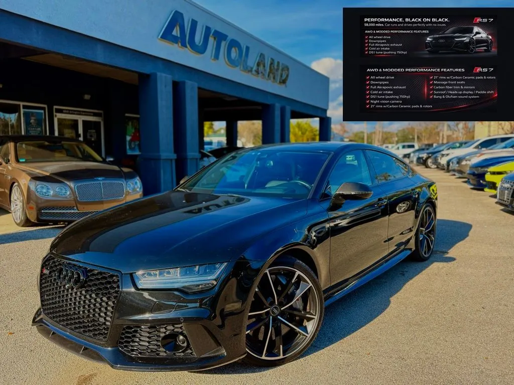 Black 2017 Audi RS 7 4.0T Performance Prestige for sale in Jacksonville, FL
