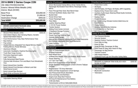 Photos of 2016 BMW 2 Series 228i for sale in Jacksonville, FL at AUTOLAND