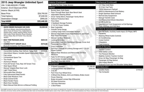 More photos of 2015 Jeep Wrangler Unlimited Sport at AUTOLAND, FL