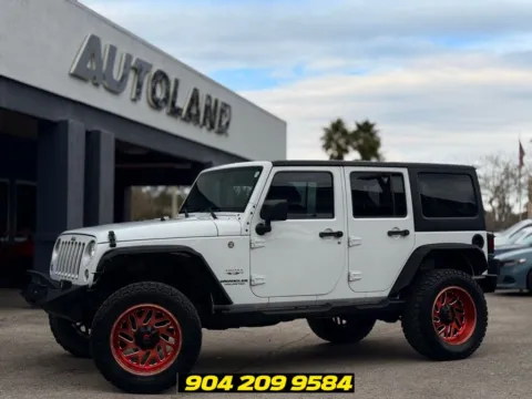 White 2017 Jeep Wrangler Unlimited Sahara for sale in Jacksonville, FL