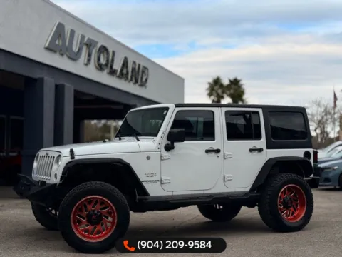 White 2017 Jeep Wrangler Unlimited Sahara for sale in Jacksonville, FL