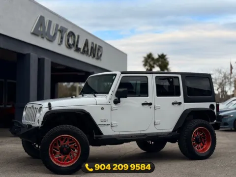 White 2017 Jeep Wrangler Unlimited Sahara for sale in Jacksonville, FL
