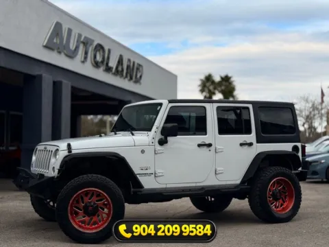 White 2017 Jeep Wrangler Unlimited Sahara for sale in Jacksonville, FL
