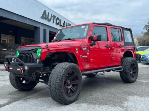 Red 2018 Jeep Wrangler JK Unlimited Sport for sale in Jacksonville, FL