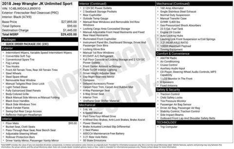 More photos of 2018 Jeep Wrangler JK Unlimited Sport at AUTOLAND, FL