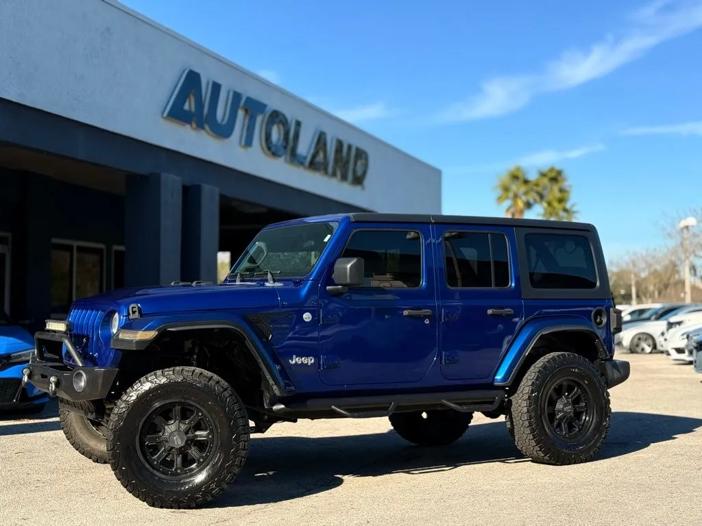 Blue 2019 Jeep Wrangler Unlimited Sport S for sale in Jacksonville, FL
