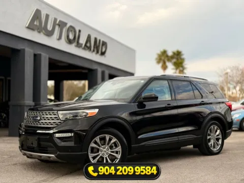 Black 2021 Ford Explorer Limited for sale in Jacksonville, FL