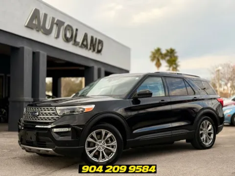 Black 2021 Ford Explorer Limited for sale in Jacksonville, FL